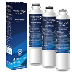 Waterdrop Plus DA29-00020B冷蔵庫水フィルター、Samsung DA29-00020B、DA29-00020A、HAF-CIN / EXP、46-9101と互換性があり、鉛、塩素、嚢胞、ベンゼンなどを削減、NSF 401＆53＆42認定、3パック Waterdrop Plus DA29-00020B Refrigerator Water Filter, Comp