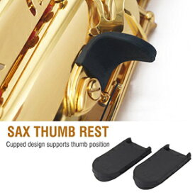 サックスサムレスト2個、ラバーサックスジェルクッションパッド、楽器アクセサリー 2pcs Saxophone Thumb Rest, Rubber Sax Gel Cushion Pad, Instruments Accessories