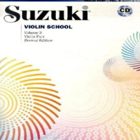 鈴木ヴァイオリン教室 改訂版 ヴァイオリンパートブック＆CD第3巻 Suzuki Violin School Revised Edition Violin Part Book & CD Volume 3