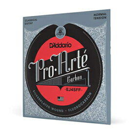 ダダリオEJ45FFProArteカーボンクラシックギター弦、ダイナコアベース、ノーマルテンション D'Addario EJ45FF ProArte Carbon Classical Guitar Strings, Dynacore Basses, Normal Tension