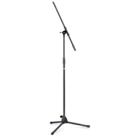 折りたたみ式脚付きスタッグ三脚ブームマイクスタンド-黒 Stagg Tripod Boom Microphone Stand with Folding Legs - Black