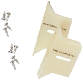 Jack Richeson クロスブレースをキャンバスに取り付けるのに最適なブラケット、2 個パック Jack Richeson Best Brackets for Attaching Cross Braces to Canvas, 2-Pack