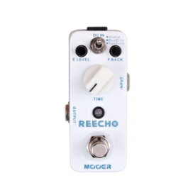 Mooer Reecho、デジタルディレイペダル、ホワイト Mooer Reecho, digital delay pedal,White