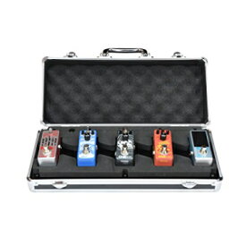 CNZ Audio PedalPad Case 5 - 5 ミニペダル用ギターエフェクトペダルボード + 電源とケーブル CNZ Audio PedalPad Case 5 - Guitar Effects Pedalboard for 5 Mini Pedals + Power Supply & Cables