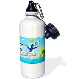 3dRose wb_221355_1 ファニー ピックルボール チック カートゥーン スポーツ ウォーター ボトル、21 オンス、ホワイト 3dRose wb_221355_1 Funny Pickleball Chick Cartoon Sports Water Bottle, 21 oz, White