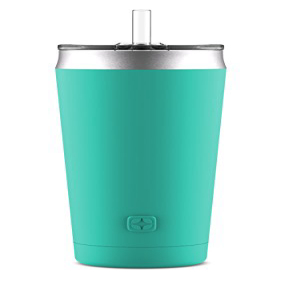 Ello Beacon Vacuum Insulatedステンレススチールタンブラー、オプションのストロー、24オンス、ミント Ello Beacon Vacuum Insulated Stainless Steel Tumbler with Optional Straw, 24 oz, Mint