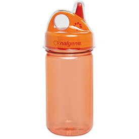 Nalgene カバー付きグリップ アンド ガルプ ボトル、オレンジ、12 オンス Nalgene Grip-N-Gulp Bottle with Cover, Orange, 12 oz