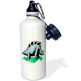 3dRose wb_48206_1「ブルー グレー ダイナソー」スポーツ ウォーター ボトル、21 オンス、ホワイト 3dRose wb_48206_1"Blue Gray Dinosaur" Sports Water Bottle, 21 oz, White