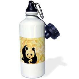 3dRose wb_79111_1「ゴールデン リーブス パンダ ベア - アニマル アート」スポーツ ウォーターボトル、21 オンス、ホワイト 3dRose wb_79111_1"Golden Leaves Panda Bear-Animal Art" Sports Water Bottle, 21 oz, White