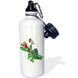 3dRose wb_104174_1 グーフィー ラマ カートゥーン スポーツ ウォーター ボトル、21 オンス、ホワイト 3dRose wb_104174_1 Goofy Llama Cartoon Sports Water Bottle, 21 oz, White
