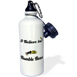 激安価格と即納で通信販売 3dRose wb_104899_1 "マルハナバチを信じる"スポーツウォーターボトル、21オンス、ホワイト 3dRose wb_104899_1"I Believe In Bumble Bees" Sports Water Bottle, 21 oz, White 自転車用アクセサリー