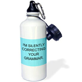 3dRose Silently Correcting Your Grammar-Sports ウォーターボトル、21 オンス (wb_212155_1)、マルチカラー 3dRose Silently Correcting Your Grammar-Sports Water Bottle, 21oz (wb_212155_1), Multicolored