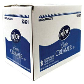 N'Joy シングルサーブ非乳製品コーヒークリーマーパケット、500 パケットの箱 N'Joy Single-Serve Non-Dairy Coffee Creamer Packets, Box Of 500 Packets