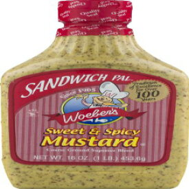 ウーバーズ サンドイッチ パル スイート アンド スパイシー マスタード 16オンス Woeber's Sandwich Pal Sweet and Spicy Mustard 16oz