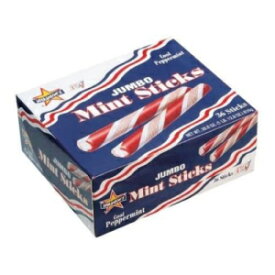 アトキンソン 赤と白のミント スティック キャンディ - 1 パックあたり 36 個 -- 1 ケースあたり 12 パック入り。 Atkinson Red and White Mint Stick Candy - 36 per pack -- 12 packs per case.