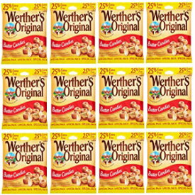 ウェルテルオリジナル トラディショナルバターキャンディー（12個入） Werther's Original Traditional Butter Candies (Pack of 12)