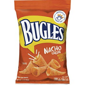 Bugles コーンスナック、ナチョチーズ、3 オンス (6 個パック) Bugles Corn Snacks, Nacho Cheese, 3 Oz (Pack of 6)