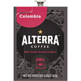 Alterra A180 Alterra コロンビア コーヒー フレッシュパック、ミディアム ロースト、100/Ct、Bk Alterra A180 Alterra Colombia Coffee Freshpacks, Medium Roast, 100/Ct, Bk