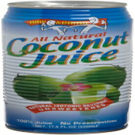 エイミー & ブライアン ココナッツ ジュース、17.5 オンス缶 (12 個パック) Amy & Brian Coconut Juice, 17.5-Ounce Cans (Pack of 12)