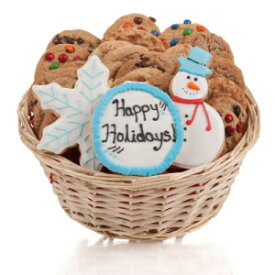 ウィンターホリデークッキーギフトバスケット - 24個。 Winter Holidays Cookie Gift Basket- 24 Pc.