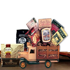 Organics Gourmet Mens Gift -Antique Truck with Gourmet Snacks -Great Birthday Gift Idea for Men