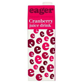 イーガー クランベリー ジュース ドリンク - 1L (33.81fl oz) Eager Cranberry Juice Drink - 1L (33.81fl oz)