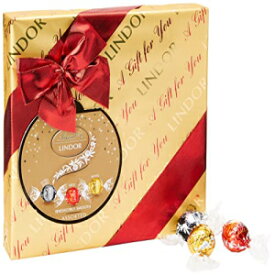 リンツ リンドール ギフト包装 チョコレートトリュフ詰め合わせボックス 287g Lindt Lindor Gift Wrapped Assorted Chocolate Truffles Box 287g