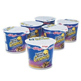 ケロッグ : ブレックファスト シリアル、レーズン ブラン クランチ、シングルサーブ 2.8 オンス カップ、6 カップ/箱 -:- 2 パックとして販売 - 6 個 - / - 各合計 12 個 Kelloggs : Breakfast Cereal, Raisin Bran Crunch, Single-Serve