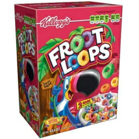 ケロッグ フルート ループ シリアル (43.6 オンス) x2 Kellogg's Froot Loops Cereal (43.6 oz.) x2