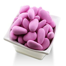 ドラジェ ペクー、薄皮フレンチ アーモンド ドラジェ アーモンド - ピンク (1 ポンド) Dragees Pecou, Thin Shelled French Almond Dragees Almond - Pink (1 Lbs)