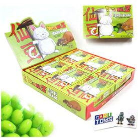 ドラゴンボール Z 仙豆ビーンズ キャンディ フルーツ味 DBZ キャンディ サワー ゴスおもちゃステッカー 2 枚付き (12 パック) Dragonball Z Senzu Beans Candy Fruit Flavored DBZ Candy Sours with 2 Gosu Toys Stickers… (12 Pack)