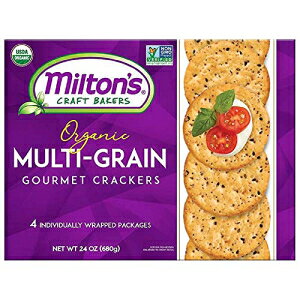 ミルトンズ クラフト ベーカーズ オリジナル マルチグレイン グルメ ベイクド クラッカー 680g (個包装 4 個) Crackers Ltd Milton's Craft Bakers Original Multi-Grain Gourmet Baked Crackers 680g (4 Individually Wrapped Pac