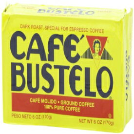 カフェ バステロ ダーク ロースト エスプレッソ コーヒー用 6 オンス ブリック (4 パック) Cafe Bustelo Dark Roast for Espresso Coffee 6-ounce Brick (4-pack)
