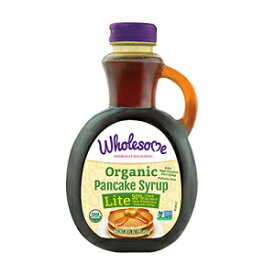 Wholesome Sweeteners オーガニック パンケーキ シロップ、ライト、20 液量オンス (6 個パック) Wholesome Sweeteners Organic Pancake Syrup, Lite, 20 fl oz (Pack of 6)