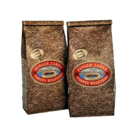 Finger Lakes Coffee Roasters, Rainforest Crunch Decaf Coffee, Whole Bean, 16-ounce bags (pack of two)