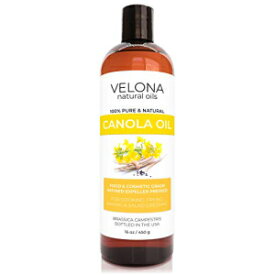 Velona のキャノーラ種子油 - 16 オンス | 100% ピュアでナチュラルなキャリアオイル | 精製、コールドプレス | 料理、ドレッシング、肌、顔、ボディ、ヘアケア | 今すぐ使用 - 結果をお楽しみください Canola Seed Oil by Velona - 16 oz |