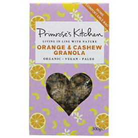 プリムローズキッチン オレンジ＆カシューグラノーラ 300g (6個入) Primrose's Kitchen Orange & Cashew Granola 300g (Pack of 6)