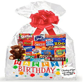 Happy Birthday Thinking Of You クッキー、キャンディなどのケアパッケージ スナック ギフトボックス バンドルセット CakeSupplyShop Celebrations Happy Birthday Thinking Of You Cookies, Candy & More Care Package Snack Gift Box Bundle