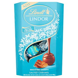 新商品: リンツ リンドール ミルクチョコレート 塩キャラメルチョコレート ギフトボックス、200 g NEW: Lindt Lindor Milk Chocolate Salted Caramel Chocolate Gift Box, 200 g