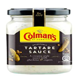 オリジナル コルマン タルタル ソース イギリスから輸入 イギリス タルタル ソース ガーキンとケッパーで作られたクリーミー タルタル ソース 英国コルマンのベスト タルタル ソース 144g Original Colman's Tartare Sauce Imported From The UK Eng