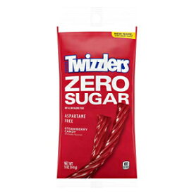 TWIZZLERS ゼロシュガーツイスト ストロベリー風味のチューイキャンディ、バルクアスパルテームフリー、5オンスバッグ (12個) TWIZZLERS Zero Sugar Twists Strawberry Flavored Chewy Candy, Bulk Aspartame Free, 5 oz Bags (12 Count)