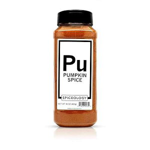 Spiceology- Pumpkin Spice - Fall Seasoning and Spice Blend Containing Ground Cinnamon, Nutmeg, Ginger, Cloves and Allspice - Use On: Pancakes, Lattes, Cookies, Pies, Desserts or Sweet Potatoes - 16 oz