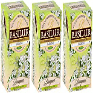Pack of 3, Jasmine, Basilur | Jasmine Green Tea - Bouquet Collection | 100% Pure Ceylon | 20 Ct Foil Envelope Teabags - Pack of 3