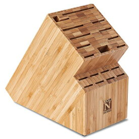 Cook N Home NC-00326 竹製ナイフストレージブロック 19 スロット Cook N Home NC-00326 Bamboo Knife Storage Block, 19 SLOT