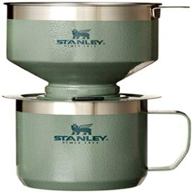 Stanley The Camp ポアオーバーコーヒーメーカーセット、ステンレススチールフィルター、家庭やオフィスのコーヒー醸造に Stanley The Camp Pour Over Coffee Maker Set, Stainless Steel Filter, In Home or Office Coffee Brewing