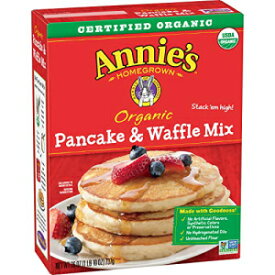 アニーのオーガニックパンケーキとワッフルミックス、26オンスボックス Annie's Homegrown Annie's Organic Pancake and Waffle Mix, 26 oz Box