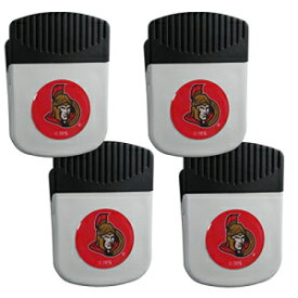 NHL Siskiyou スポーツ ファン ショップ オタワ セネターズ チップ クリップ マグネット 4 パック チームカラー NHL Siskiyou Sports Fan Shop Ottawa Senators Chip Clip Magnet 4 pack Team Color