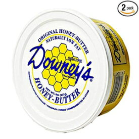 ダウニーのナチュラルハニーバターバラエティパック、オリジナルフレーバーとシナモンフレーバー、8オンス 浴槽 (4 個パック) Downey's Natural Honey Butter Variety Pack, Original and Cinnamon Flavors, 8 Oz. Tubs (Pack of 4)