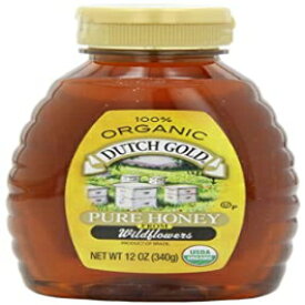 ダッチゴールドハニーオーガニックスクイーズ、12オンス（6パック） Dutch Gold Honey Organic Squeeze, 12-Ounce (Pack of 6)