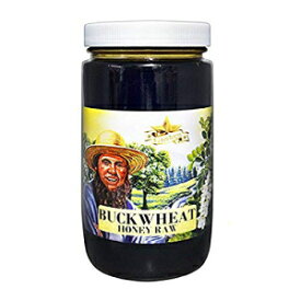 Goshen Honey アーミッシュ 極生そば蜂蜜 100% 天然国産黒蜜 健康効果 無濾過・未加工・非加熱 OU コーシャ認定 | 1ポンドのガラス瓶 Goshen Honey Amish Extremely Raw Buckwheat Honey 100% Natural Domestic Dark Honey Health Benefits Unf